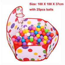 Load image into Gallery viewer, 3 in 1 Set Foldable Large Pool Kids Crawling Tunnel + Play Tents