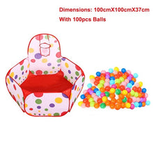 Load image into Gallery viewer, 3 in 1 Set Foldable Large Pool Kids Crawling Tunnel + Play Tents