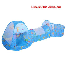 Load image into Gallery viewer, 3 in 1 Set Foldable Large Pool Kids Crawling Tunnel + Play Tents