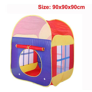 3 in 1 Set Foldable Large Pool Kids Crawling Tunnel + Play Tents